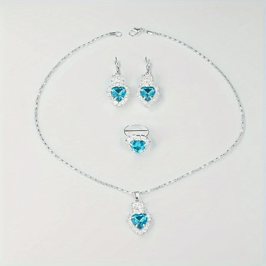 Aurora Blue Luxury Jewelry & Watch Set - UG