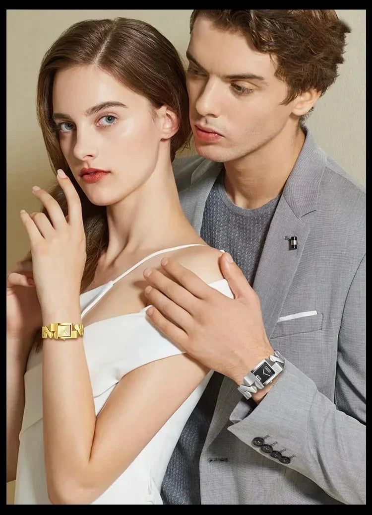 Elegant Gold Watch & Bracelet Set – Timeless Luxury for Every Moment - UG