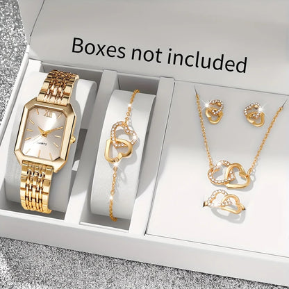 Serena™ 5-Piece Royal Elegance Watch & Jewelry Set - UG