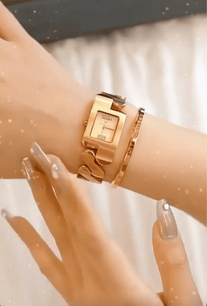 Elegant Gold Watch & Bracelet Set – Timeless Luxury for Every Moment - UG