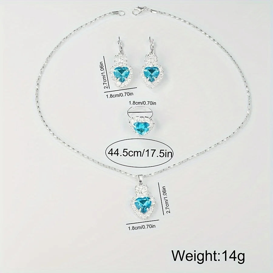 Aurora Blue Luxury Jewelry & Watch Set - UG