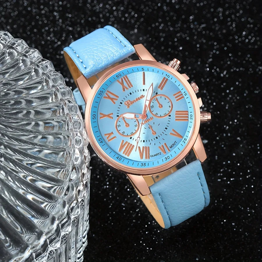 Aurora Blue Luxury Jewelry & Watch Set - UG