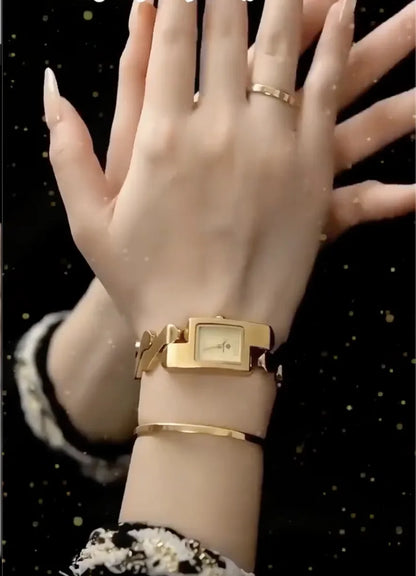 Elegant Gold Watch & Bracelet Set – Timeless Luxury for Every Moment - UG
