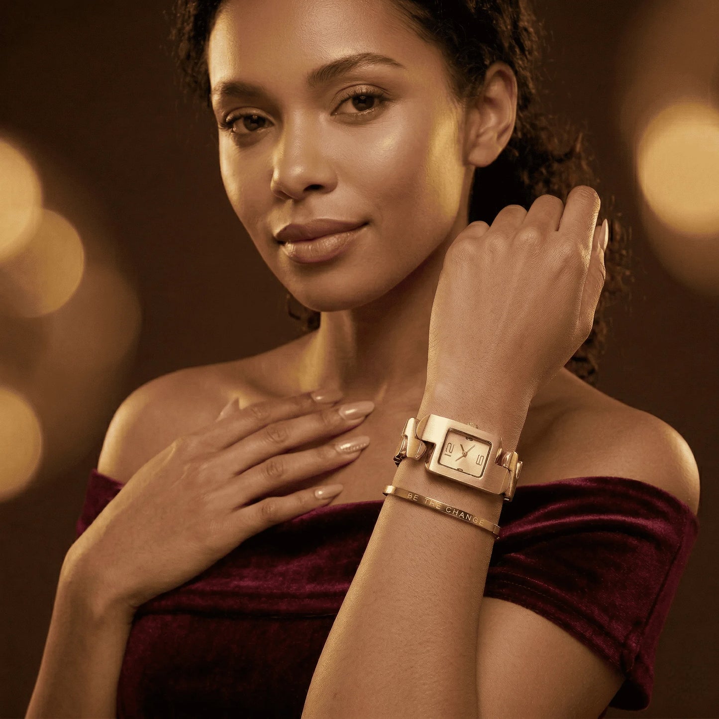 Elegant Gold Watch & Bracelet Set – Timeless Luxury for Every Moment - UG